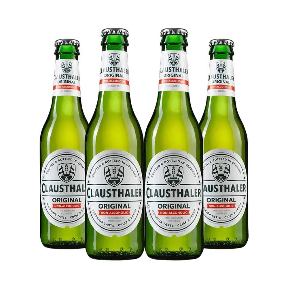 Clausthaler Original Pilsner Pack of 4 Sans Drinks Bundle Clausthaler