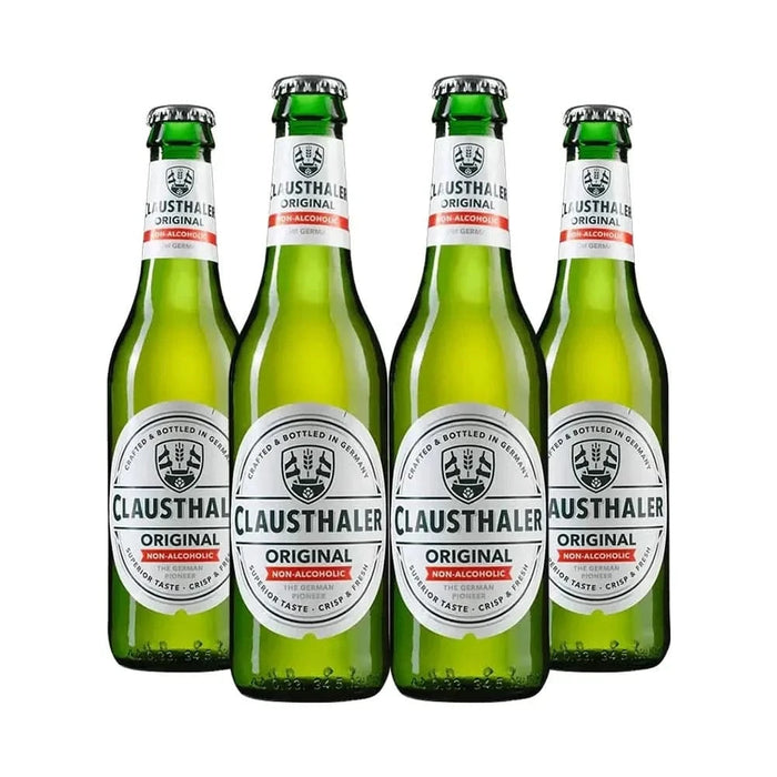 Clausthaler Original Pilsner Pack of 4 Sans Drinks Bundle Clausthaler