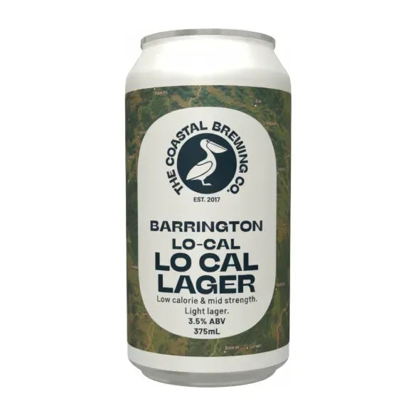 Coastal Barrington Lo-Cal Lager 375ml Can Craft Beer The Coastal Brewing Co