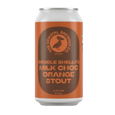 Coastal Double Shellys Milk Choc Orange Stout 375ml Can Craft Beer The Coastal Brewing Co