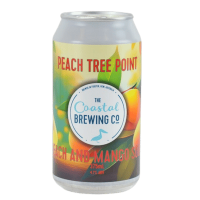 Coastal Peach Tree Point Peach & Mango Sour 375ml Can Craft Beer The Coastal Brewing Company