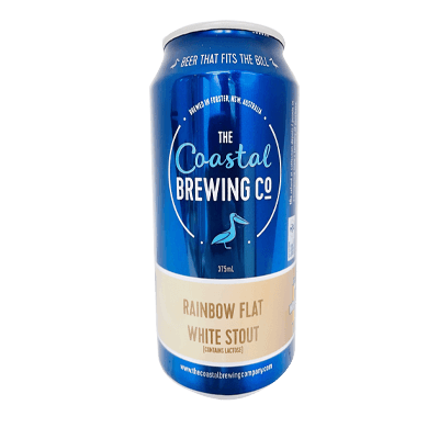 Coastal Rainbow Flat White Stout 375ml Can Craft Beer The Coastal Brewing Company