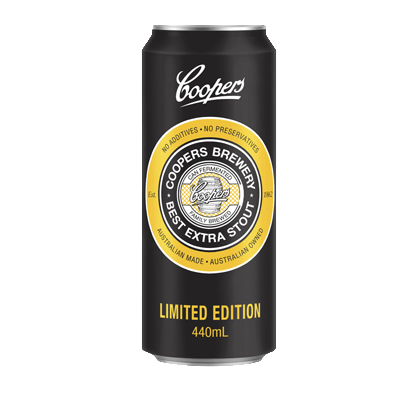 Coopers Best Extra Stout 440ml Can Craft Beer Coopers Brewery