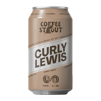 Curly Lewis Coffee Stout 375ml Can Craft Beer Curly Lewis Brewing Co