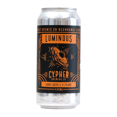 Cypher Luminous Dark Lager 440ml Can Craft Beer Beer Cartel
