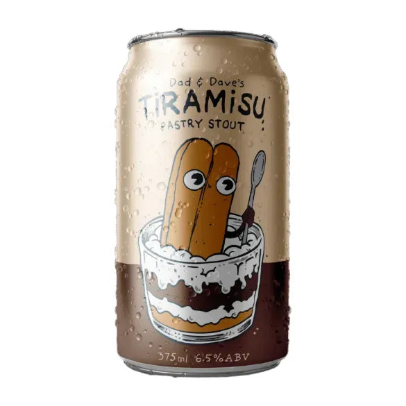 Dad n Dave Tiramisu Pastry Stout 375ml Can Craft Beer Dad & Dave's