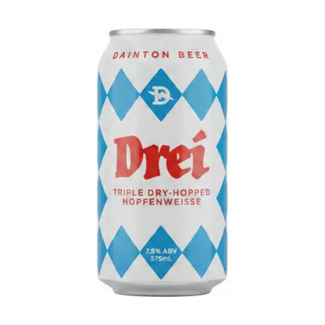 Dainton Drei Triple Dry Hopped Hopfenweisse 375ml Can Craft Beer Dainton