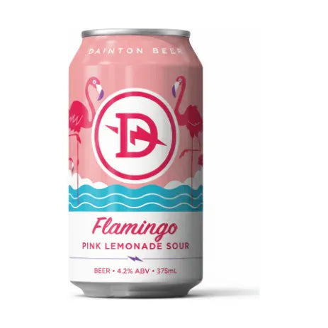 Dainton Flamingo Pink Lemonade Sour 375ml Can Craft Beer Dainton