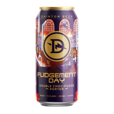 Dainton Fudgement Day Double Choc-Fudge Porter 440ml Can Craft Beer Dainton Brewery