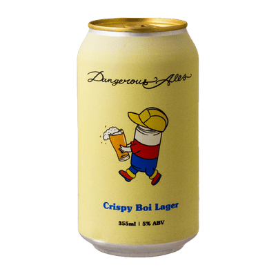 Dangerous Ales Crispy Boi Lager 355ml Can Craft Beer Dangerous Ales