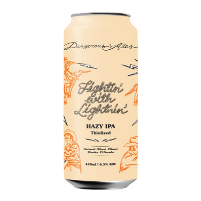 Dangerous Ales Fightin' With Lightnin' Thiolized Hazy IPA 440ml Can Craft Beer Dangerous Ales