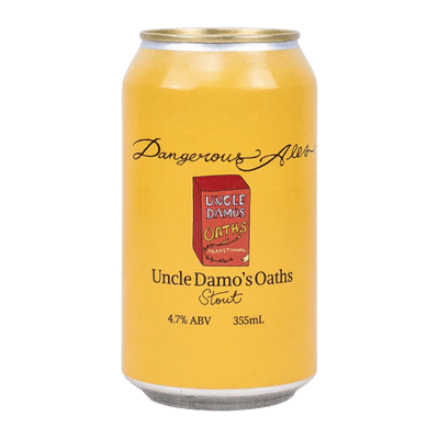 Dangerous Ales Uncle Damo's Oaths Oatmeal Stout 355ml Can Craft Beer Dangerous Ales