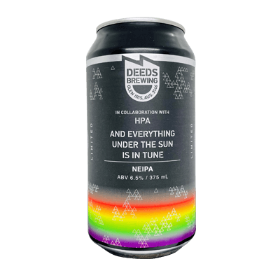 Deeds And Everything Under the Sun Is In Tune NEIPA Craft Beer Deeds Brewing
