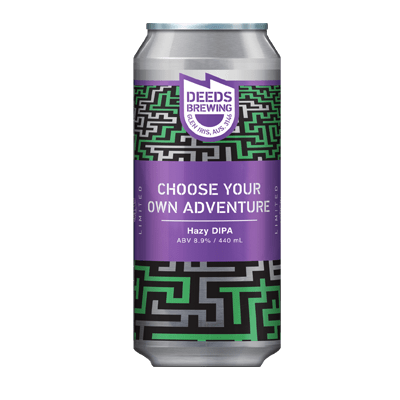 Deeds Brewing Choose Your Own Adventure Hazy DIPA 440ml Can Craft Beer Deeds Brewing