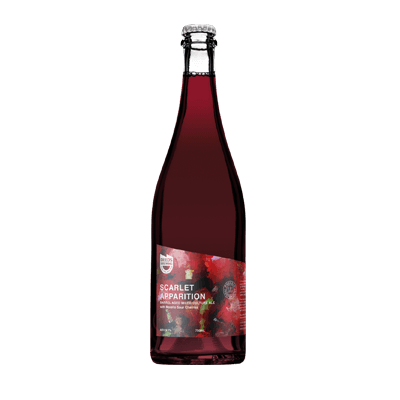 Deeds Brewing Scarlet Apparition Barrel Aged Mixed Culture Ale w/ Morello Sour Cherries 750ml Bottle Craft Beer Deeds Brewing