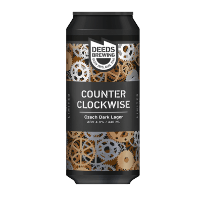 Deeds Counter Clockwise Dark Lager 440ml Can Craft Beer Deeds Brewing