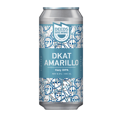 Deeds DKAT Amarillo Hazy DIPA Craft Beer Deeds Brewing
