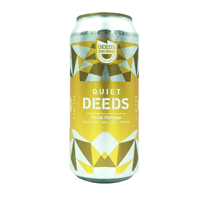 Deeds Fiscal Damage Hazy Triple IPA Single Craft Beer Deeds Brewing