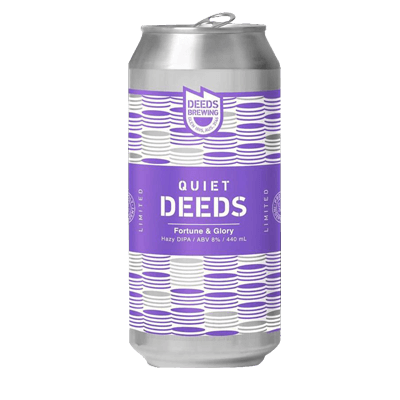 Deeds Fortune and Glory Hazy DIPA (3 Can Limit) Single Craft Beer Deeds Brewing