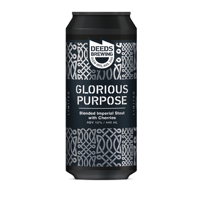 Deeds Glorious Purpose Blended Imperial Stout With Cherries 440ml Can Craft Beer Deeds Brewing