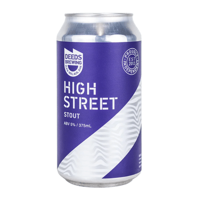Deeds High Street Stout 375ml Can Craft Beer Deeds Brewing