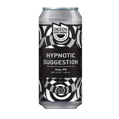 Deeds Hypnotic Suggestion Hazy IPA 440ml Can Craft Beer Deeds Brewing