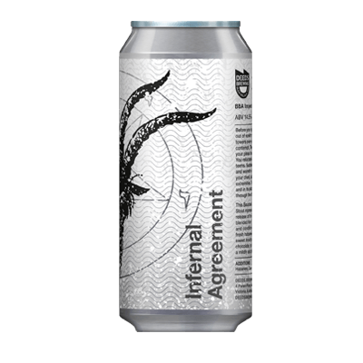 Deeds Infernal Agreement Bourbon Barrel Aged Imperial Stout 440ml Can Craft Beer Deeds Brewing
