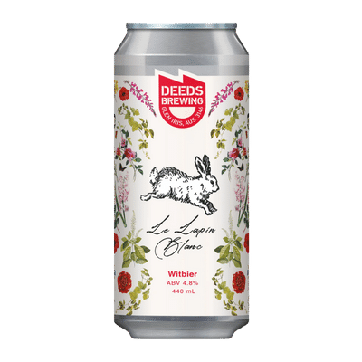Deeds Le Lapin Blanc Witbier 440ml Can Craft Beer Deeds Brewing