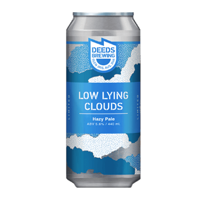 Deeds Low Lying Clouds Hazy Pale Ale 440ml Can Craft Beer Deeds Brewing
