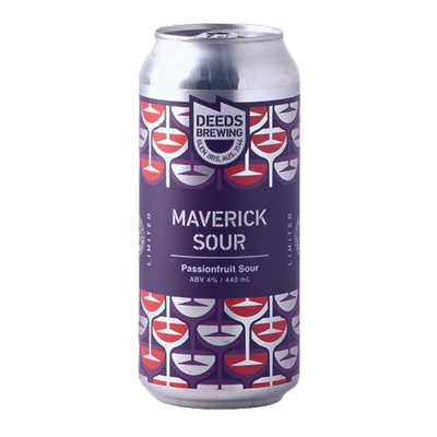 Deeds Maverick Sour Passionfruit Sour 440ml Can Craft Beer Deeds Brewing