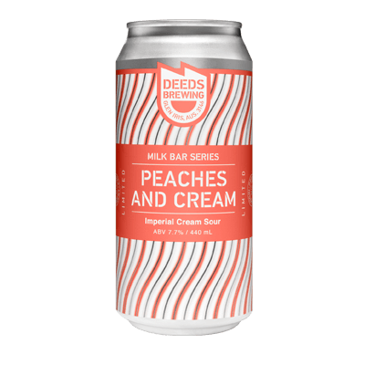 Deeds Milk Bar Series Peaches And Cream Sour Ale Single Craft Beer Deeds Brewing