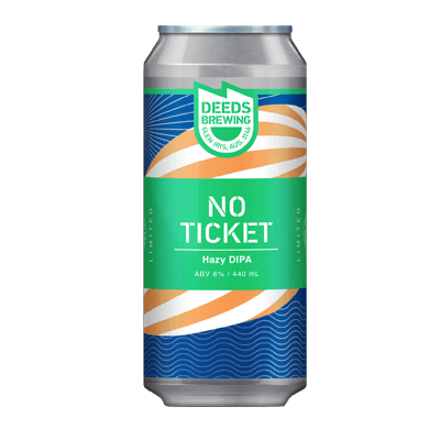 Deeds No Ticket Hazy DIPA Craft Beer Deeds Brewing