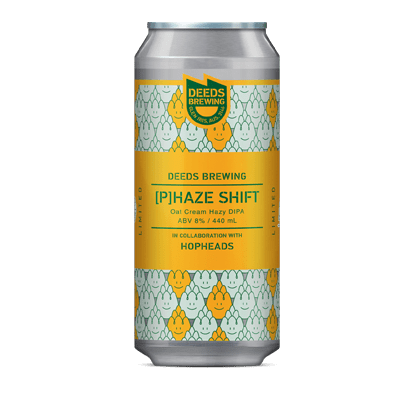Deeds Phaze Shift Oat Cream Hazy DIPA (1 Can Limit) Single Craft Beer Deeds Brewing