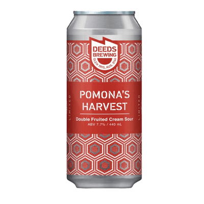 Deeds Pomona's Harvest Double Fruited Cream Sour Ale 400ml Can Craft Beer Deeds Brewing