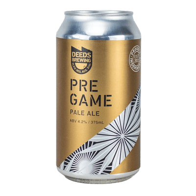 Deeds Pre Game Pale Ale 375ml Can Craft Beer Deeds Brewing
