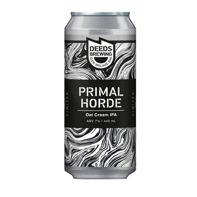 Deeds Primal Horde Oat Cream IPA Single Craft Beer Deeds Brewing