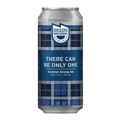 Deeds There Can Be Only One Scottish Strong Ale 440ml Can Craft Beer Deeds Brewing