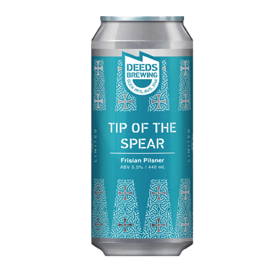 Deeds Tip Of The Spear Frisian Pilsner 440ml Can Craft Beer Deeds Brewing