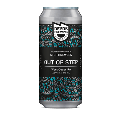 Deeds x Step Brewers Out of Step West Coast IPA Craft Beer Deeds Brewing