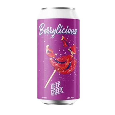 Deep Creek Berrylicious Blackberry Cherry Raspberry Sour 440ml Can Craft Beer Deep Creek Brewing Co.