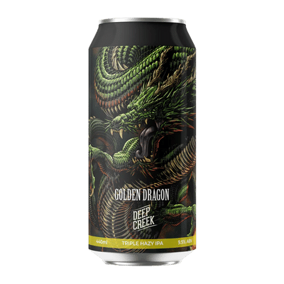 Deep Creek Golden Dragon Triple Hazy IPA 440ml Can Craft Beer Deep Creek Brewing Co.