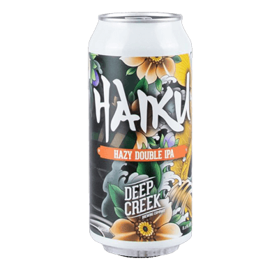 Deep Creek Haiku Hazy Double IPA Single Craft Beer Deep Creek Brewing Co.