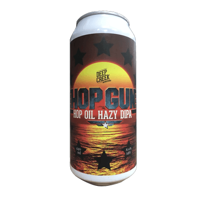 Deep Creek Hop Gun Hop Oil Hazy DIPA Craft Beer Deep Creek Brewing Co.
