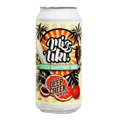 Deep Creek Miss Tiki Lychee Grapefruit Sour Ale Craft Beer Deep Creek Brewing Co.