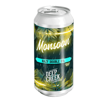 Deep Creek Monsoon Hazy DIPA Craft Beer Deep Creek Brewing Co.