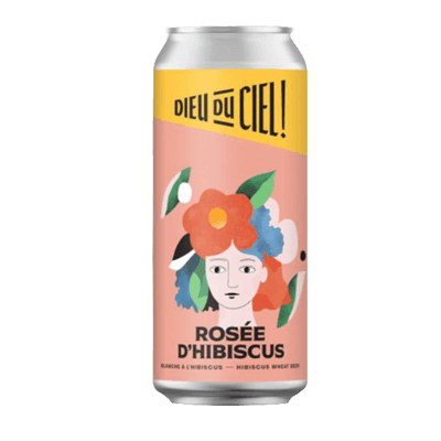Dieu du Ciel Rosee D'Hibiscus Wheat Beer 473ml Can Craft Beer Brasserie Dieu du Ciel