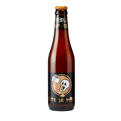 Du Bocq Tete De Mort Triple Amber Belgian Tripel 330ml Bottle Craft Beer Brasserie des Sources