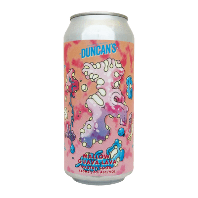 Duncan's Mallow Guava Lava Marshmallow, Guava & Dragonfruit Pastry Sour 440ml Can Craft Beer Duncan's Brewing