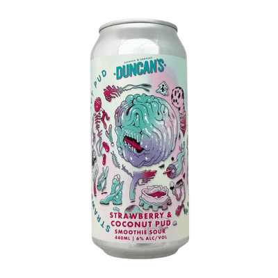 Duncan's Strawberry & Coconut Pud Smoothie Sour 440ml Can Craft Beer Duncan's Brewing