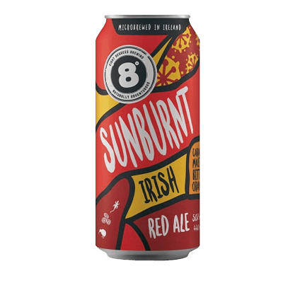 Eight Degrees Sunburnt Irish Red Ale 440ml Can Craft Beer Eight Degrees
